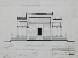 Angkor Vat - 4e enc., G IV/O, porte S (Coupe).