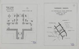 Thommanon - mandapa: schéma des travaux préparatoires à la repose (Axonométrie).