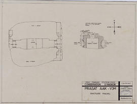 Prasat Aak Yom - sanctuaire principal, tour centrale (Plan).