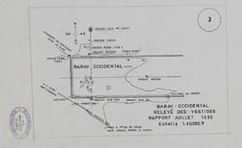 Baray Occidental - localisation des fouilles (Plan).