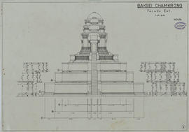 Baksei Chamkrong - face E: élévation cotée (Élévation).