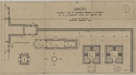 Bakong - 1e enc., G I/E et annexes, coté E, partie S (Plan).