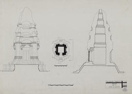 Pre Rup - tour D3 (Coupe, Élévation).