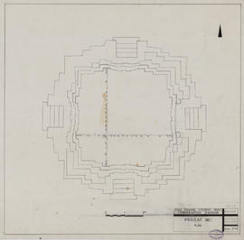 Prasat Bei - tour centrale: plan de la base (Plan).