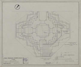 Pimay - 1e enc., tour centrale: semelle et ferraillage BA (Plan).