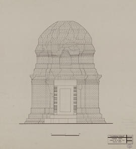 Phnom Krom - annexe en briques S: face O (Élévation).