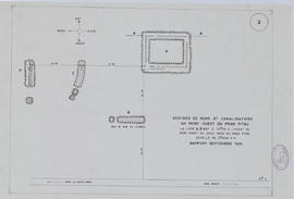 Prah Pithu - env. NO: vestiges et canalisations (Plan).