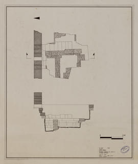 Bayon - 2e enc., galerie N, aile E: sondage HM (Plan).