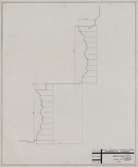 Baphuon - 3e enc., face E: soubassement (Coupe).