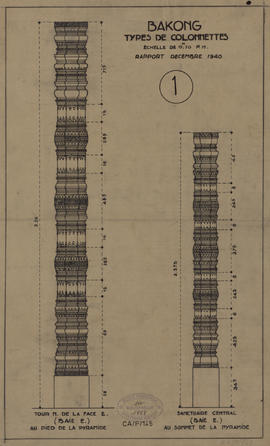 Bakong - colonnettes (Élévation).