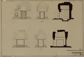 Prah Khan de K/S - 1e enc., éd. A et éd. B (Coupe, Élévation).