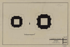 Takeo - 1e enc., ter. sup., tour centrale, faux étages (Plan).