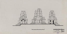 Ta Som - 1e enc. et tour centrale: face E (Élévation).