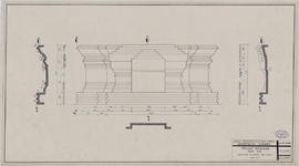 Pr. Kravanh - tour 3/S, 2e faux-étage: face S, restitution (Élévation).