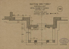 Bantay Srei - G IV/E, porche central E (Plan).