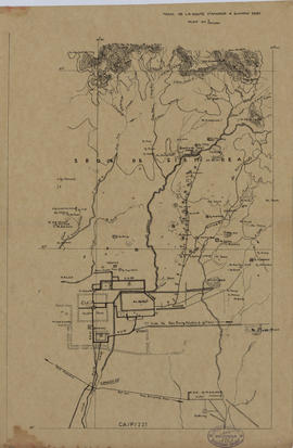 Angkor - plan routier de Siem reap à Bantay Srei (Plan).