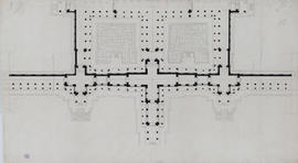 Angkor Vat - 1e enc., moitié O (Plan).