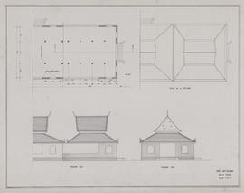 Vat Athvear - Sala Thean (Coupe, Élévation, Plan).