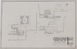 Prasat Aak Yom - pyramide, angle SE: vestiges (Coupe).