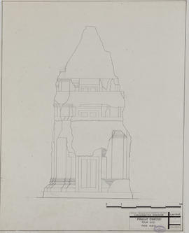 Prah Einkosei - tour S: face O (Élévation).