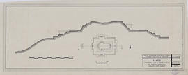 Takeo/ Baray Oriental - digue O, ter.: coupe EO (Coupe).