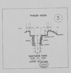 Phnom Krom - tour N: coupe longitudinale (Coupe).