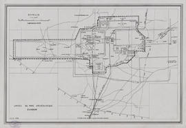 Angkor - limites du parc archéologique (Plan).