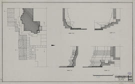 Prah Einkosei - tour centrale: socle et base (Coupe, Plan).