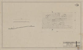 Sras Srang - débarcadère O: emmarchement (Coupe, Plan).