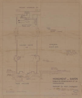 Bayon - 3e enc., chaussée d'accès E et bassin N (Plan).