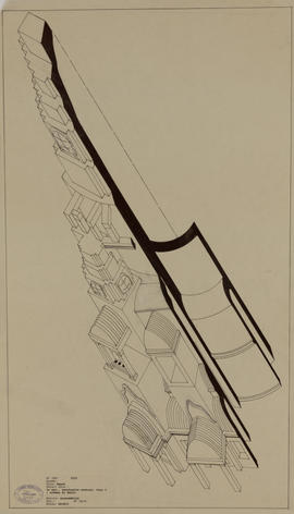 Bayon - 1e enc., tour centrale et tour 1: schéma du décor (Axonométrie).