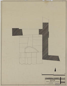 Bayon - passage L, vestibule entrée N: détail (Plan).