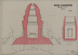 Baksei Chamkrong - tour centrale: coupe NS (Coupe).