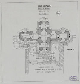 Palais Royal - G I/E, entrée principale et terrasse d'honneur (Plan).