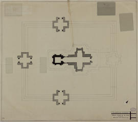 Prea Khan de Kg Svay - 3e enc., éd. de l'inscription: plan d'ensemble (Plan).