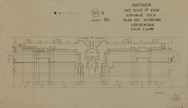 Baphuon - 3e enc., G III/O, face O: plan des 3 perrons O (Plan).