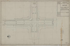 Baphuon - G V/E, pavillon central: relevé avant anastylose (Plan).