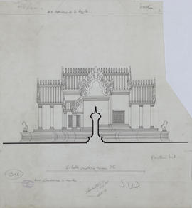 Angkor Vat - 4e enc. enc., G IV/O: face S (Élévation).