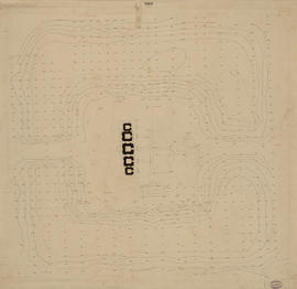 Pr. Kravanh - partie centrale, plan d'ensemble: nivellement (Plan).