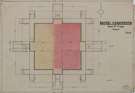 Baksei Chamkrong - pyramide, 2e gradin, base (Plan).