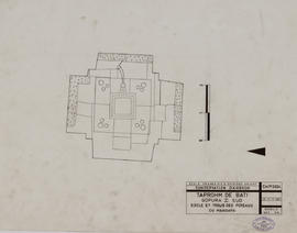 Ta Prohm de Bati - 1e enc., G I/S: socle et logements poteaux (Plan).