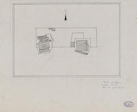 Terrasse du Roi Lépreux - piliers de bois (sondage) (Plan).