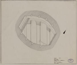 Bayon - 1e enc., tour 1: logement du poutrage (Axonométrie).