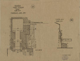 Pr. Prei Khmeng - fouilles (Coupe, Plan).