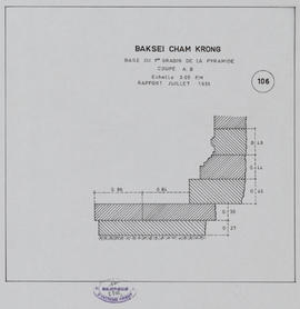 Baksei Chamkrong - pyramide, 1e gradin: base (Coupe).