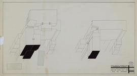 Prea Khan de Kg Svay - tour centrale, avant-corps: détail des assemblages (Axonométrie).