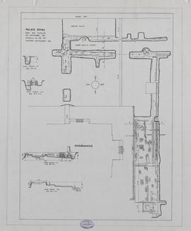 Palais Royal - état des fouilles (Plan).