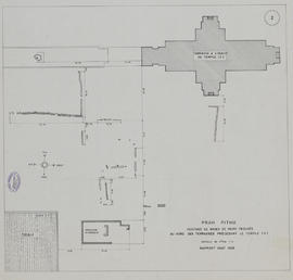 Prah Pithu - NE du temple: vestiges (Plan).