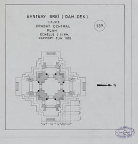 Bantay Srei 575 - tour centrale (Plan).