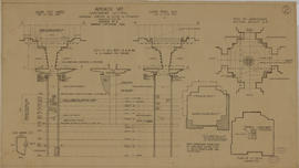 Angkor Vat - tour centrale: sondages (Coupe, Élévation, Plan).